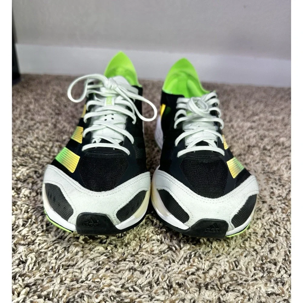 Adidas Adizero Adios 7 Black Yellow Solar Green 2022 Shoes GY8409 Men's Size 9